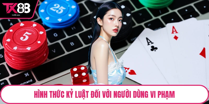 Hình thức kỷ luật đối với người dùng vi phạm