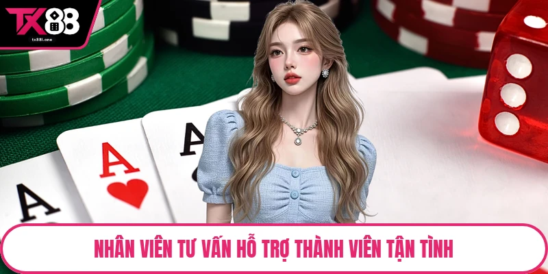 Nhân viên tư vấn hỗ trợ thành viên tận tình