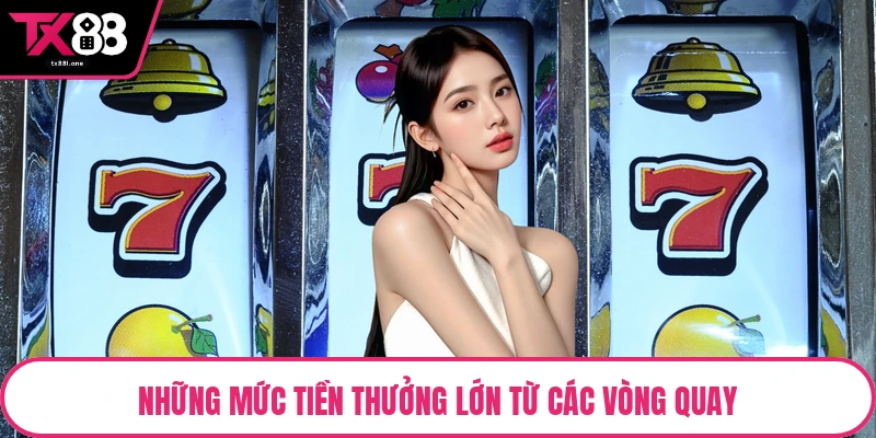 Những mức tiền thưởng lớn từ các vòng quay