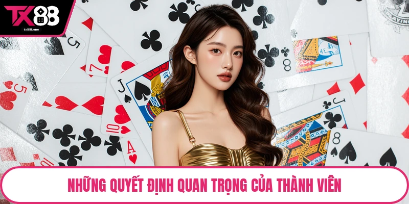Những quyết định quan trọng của thành viên