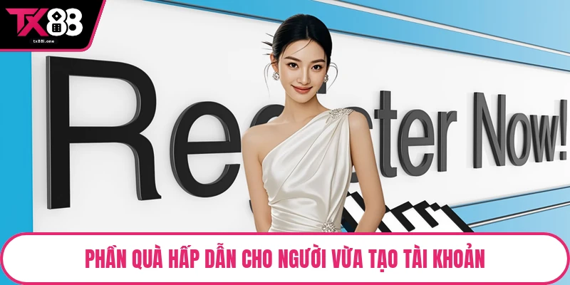 Phần quà hấp dẫn cho người vừa tạo tài khoản